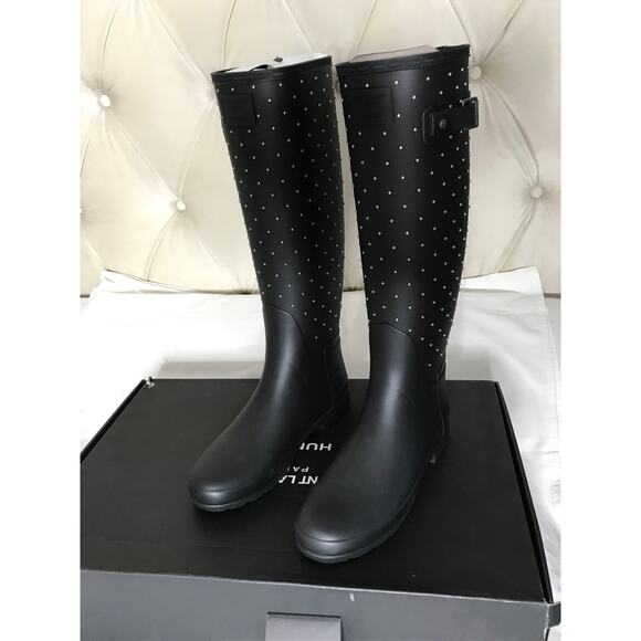 Saint Laurent x Hunter Studded Rain Boots Size‎ 9 - Picture 14 of 16